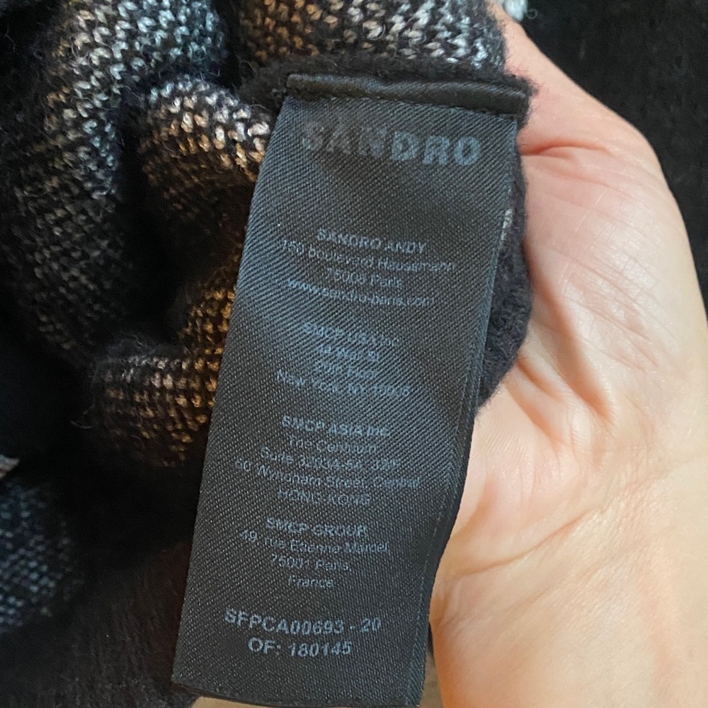 Sandro Floral Trucker-Style Sweater - Picture 8 of 9